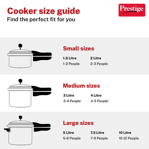 Prestige Svachh Hard Anodized Pressure Cooker - 5 Liter