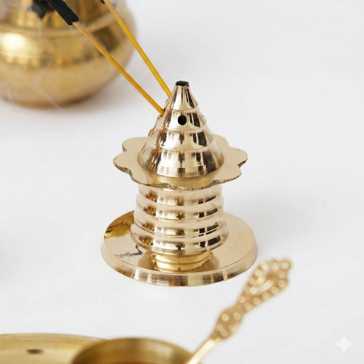 Brass Traditional Agarbatti Incense Stick Holder Stand