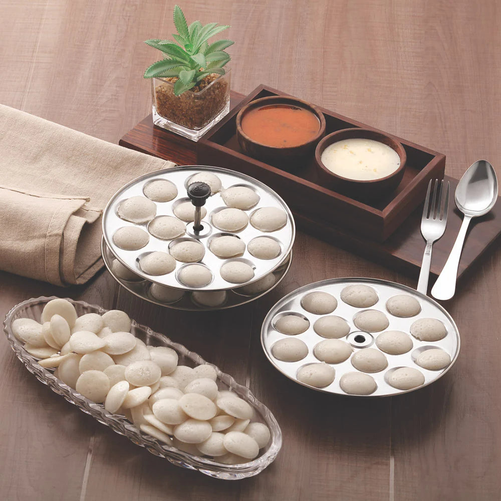 Komal Stainless Steel Mini Idli Stand - 4 Steps