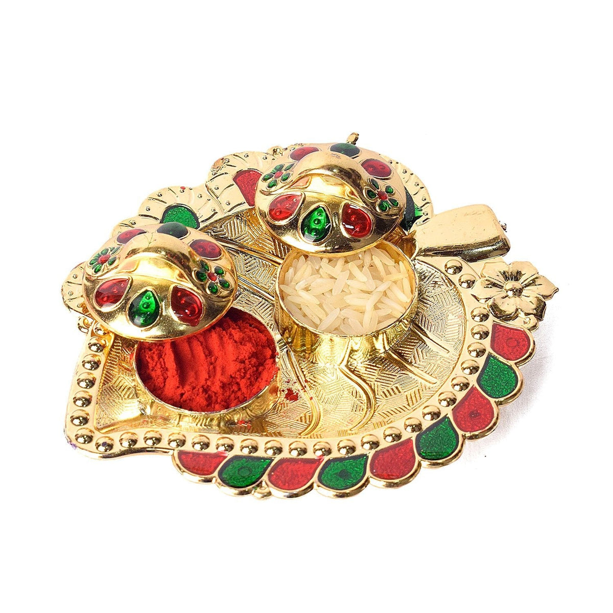 Leaf Shape Kumkum Holder