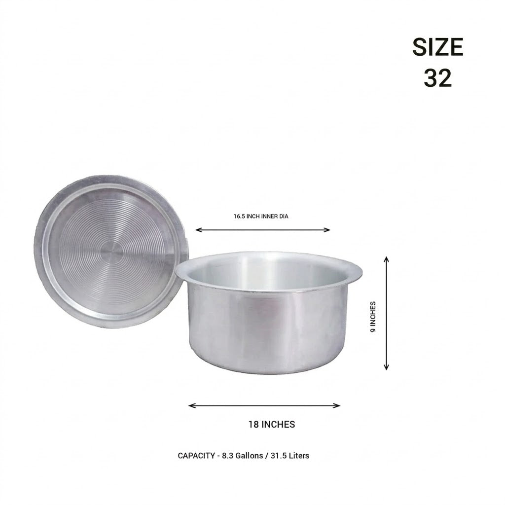 Aluminium Tom With Lid