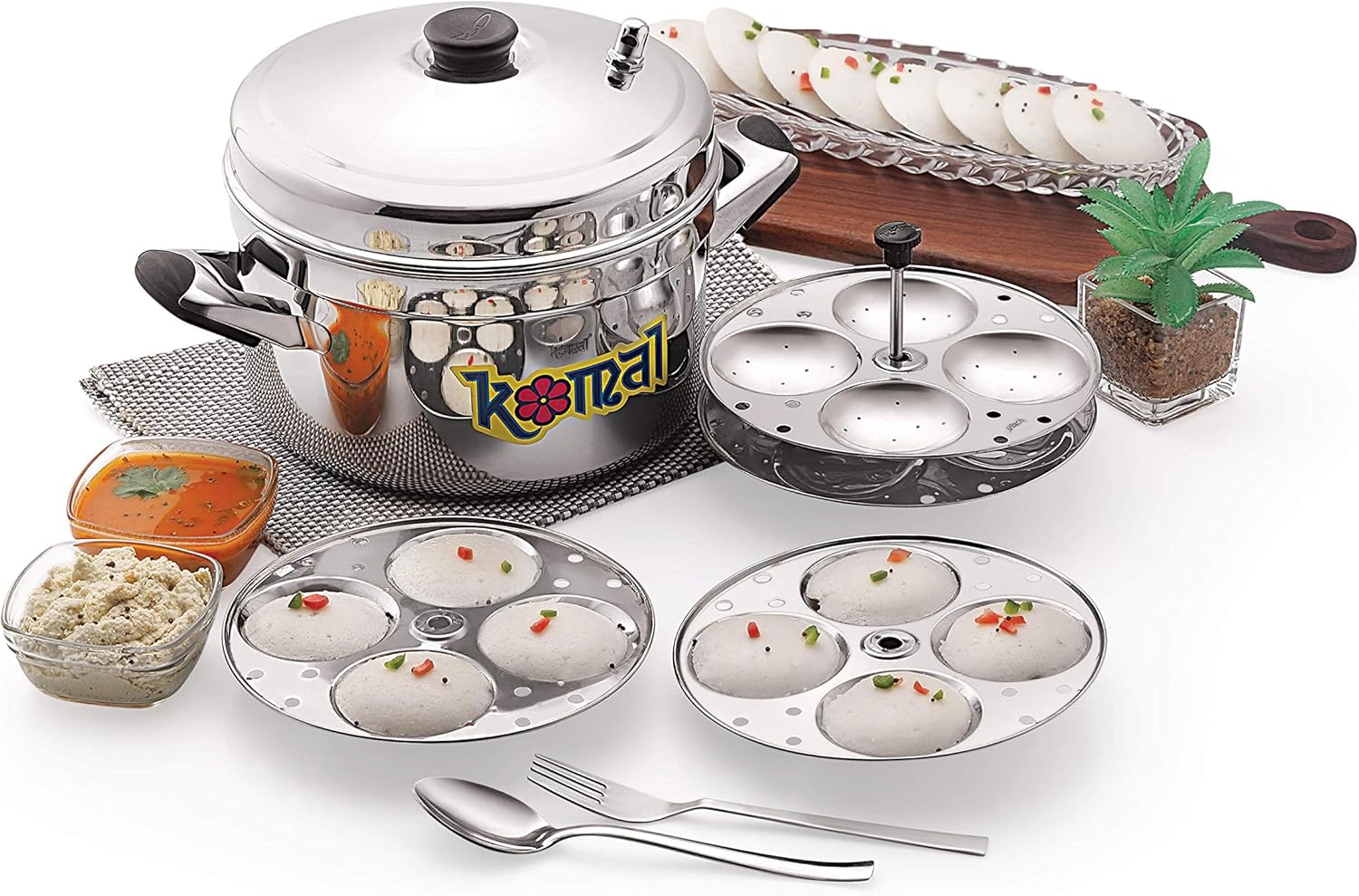 Stainless Steel Idli Stand — Idli and Dhokla Cookware collection