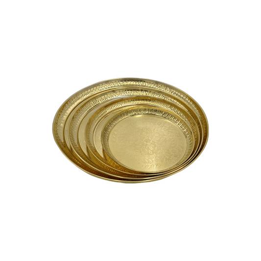 Brass Flower Fancy Plate