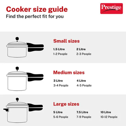 Prestige Svachh Hard Anodized Pressure Cooker - 5 Liter