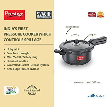 Prestige Svachh Hard Anodized Pressure Cooker - 3 Liter