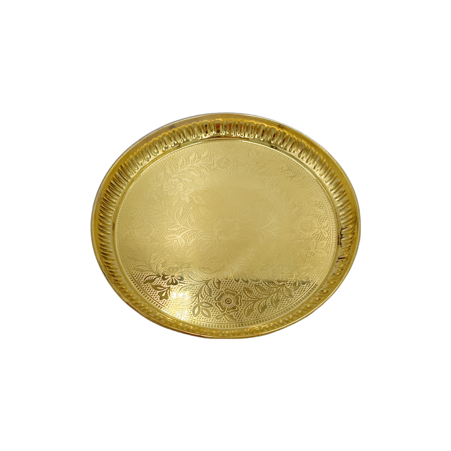 Brass Flower Fancy Plate