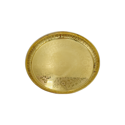 Brass Flower Fancy Plate