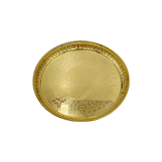 Brass Flower Fancy Plate