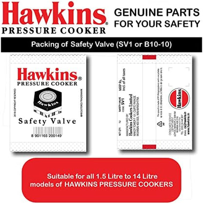Hawkins Pressure Cooker Safety Valve - Fits All Models (1.5L to 14L)