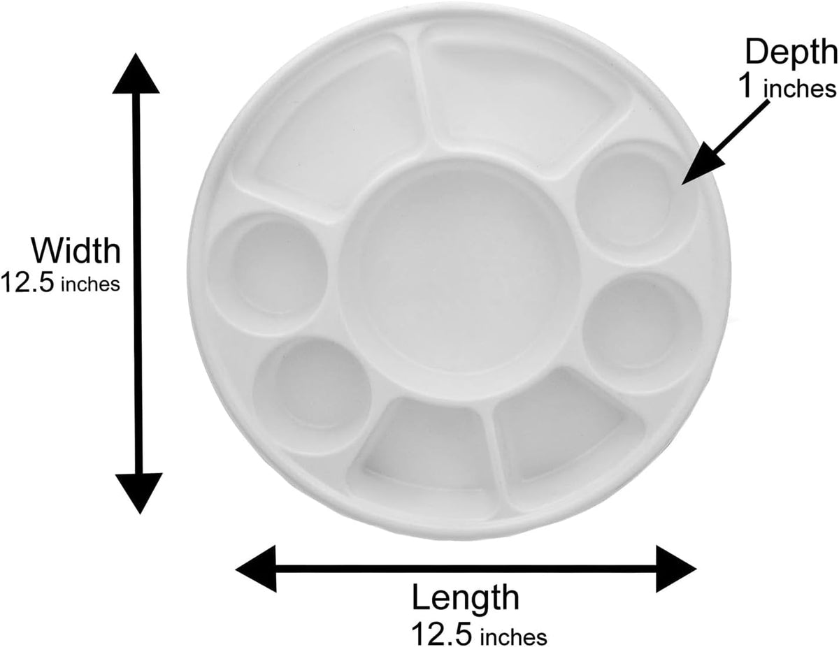 9 Compartment Premium Disposable Plates