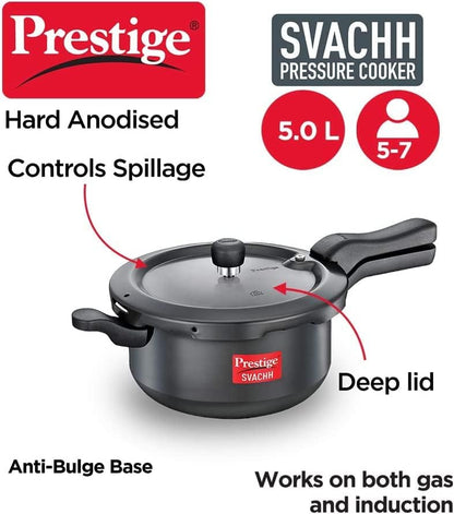 Prestige Svachh Hard Anodized Pressure Cooker - 3 Liter