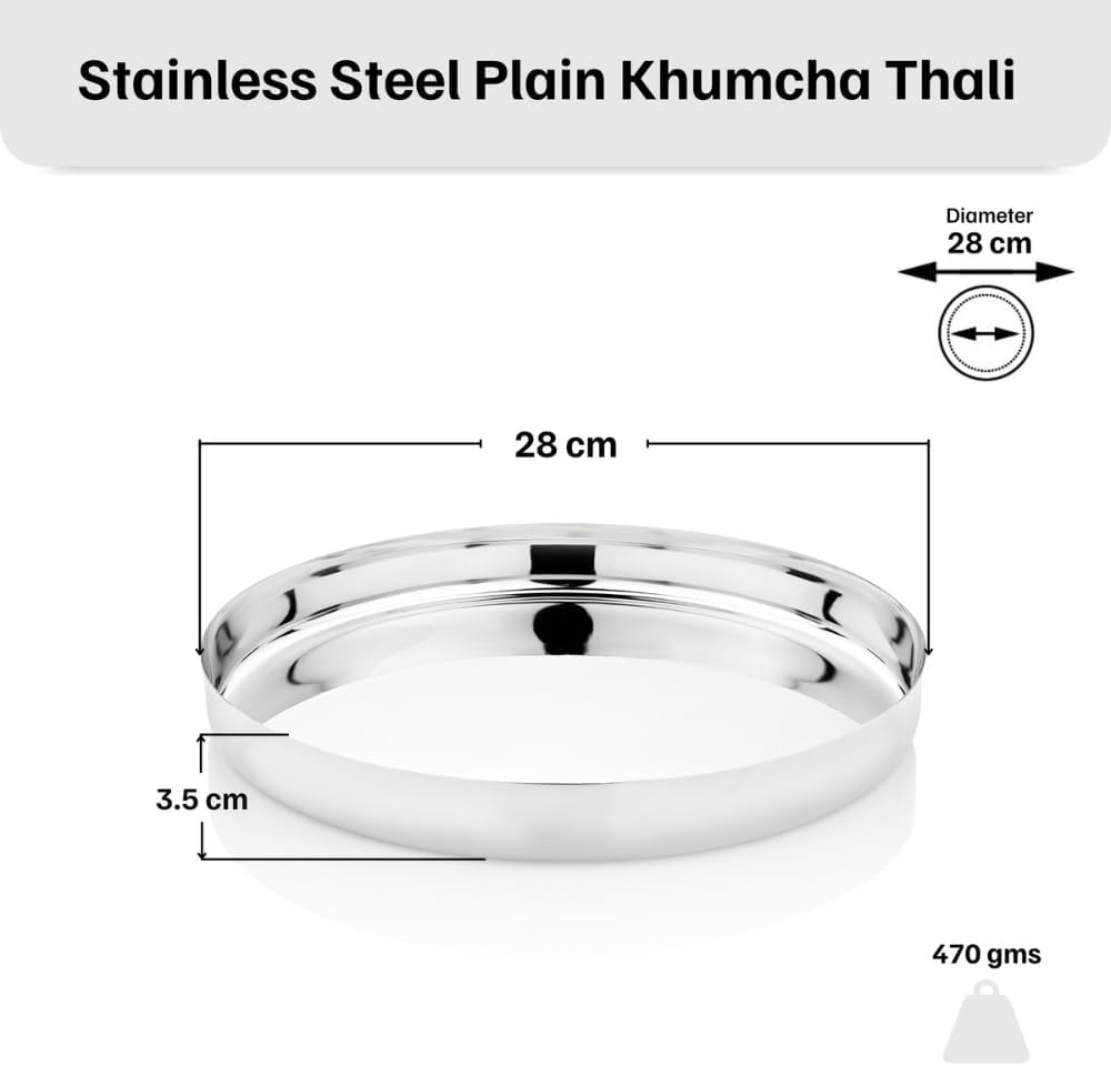 Stainless Steel Plain Thali