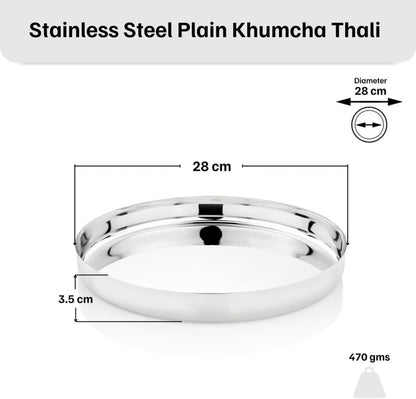 Stainless Steel Plain Thali