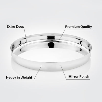Stainless Steel Plain Thali