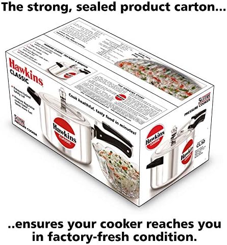 Hawkins Classic Aluminium Pressure Cooker - 3 Liter