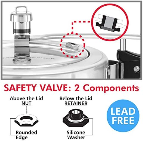 Hawkins Pressure Cooker Safety Valve - Fits All Models (1.5L to 14L)