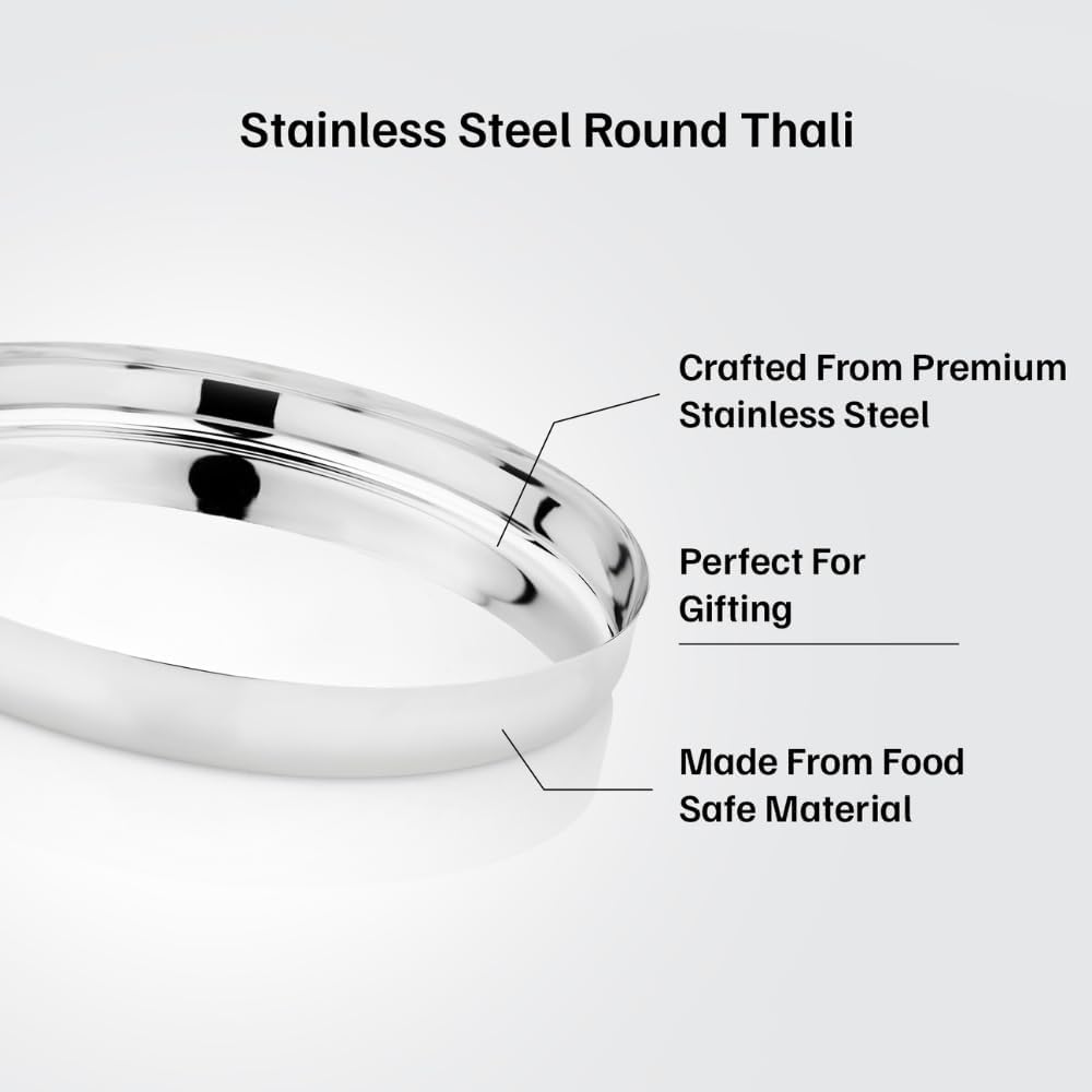 Stainless Steel Plain Thali