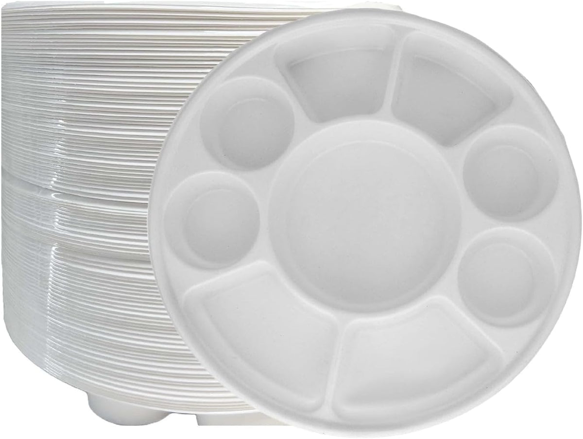 9 Compartment Premium Disposable Plates