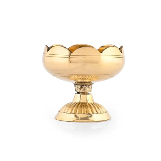 Brass Lotus Flower Diya