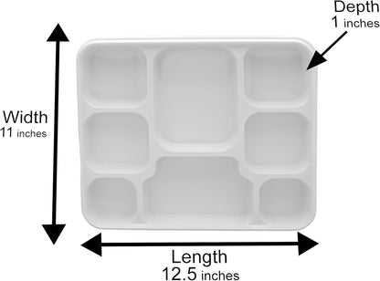 8 Compartment Premium Disposable Plates