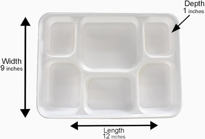 6 Compartment Premium Disposable Plates