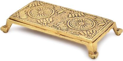 Meenakari Brass Pooja Chowki