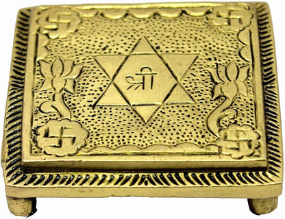Mini Brass Pooja Chowki