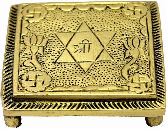 Mini Brass Pooja Chowki