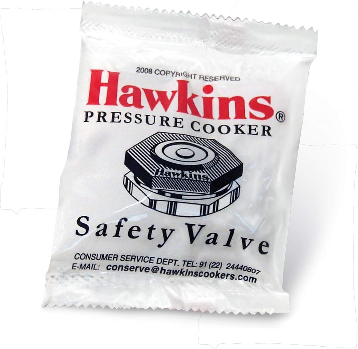 Hawkins Pressure Cooker Safety Valve - Fits All Models (1.5L to 14L)