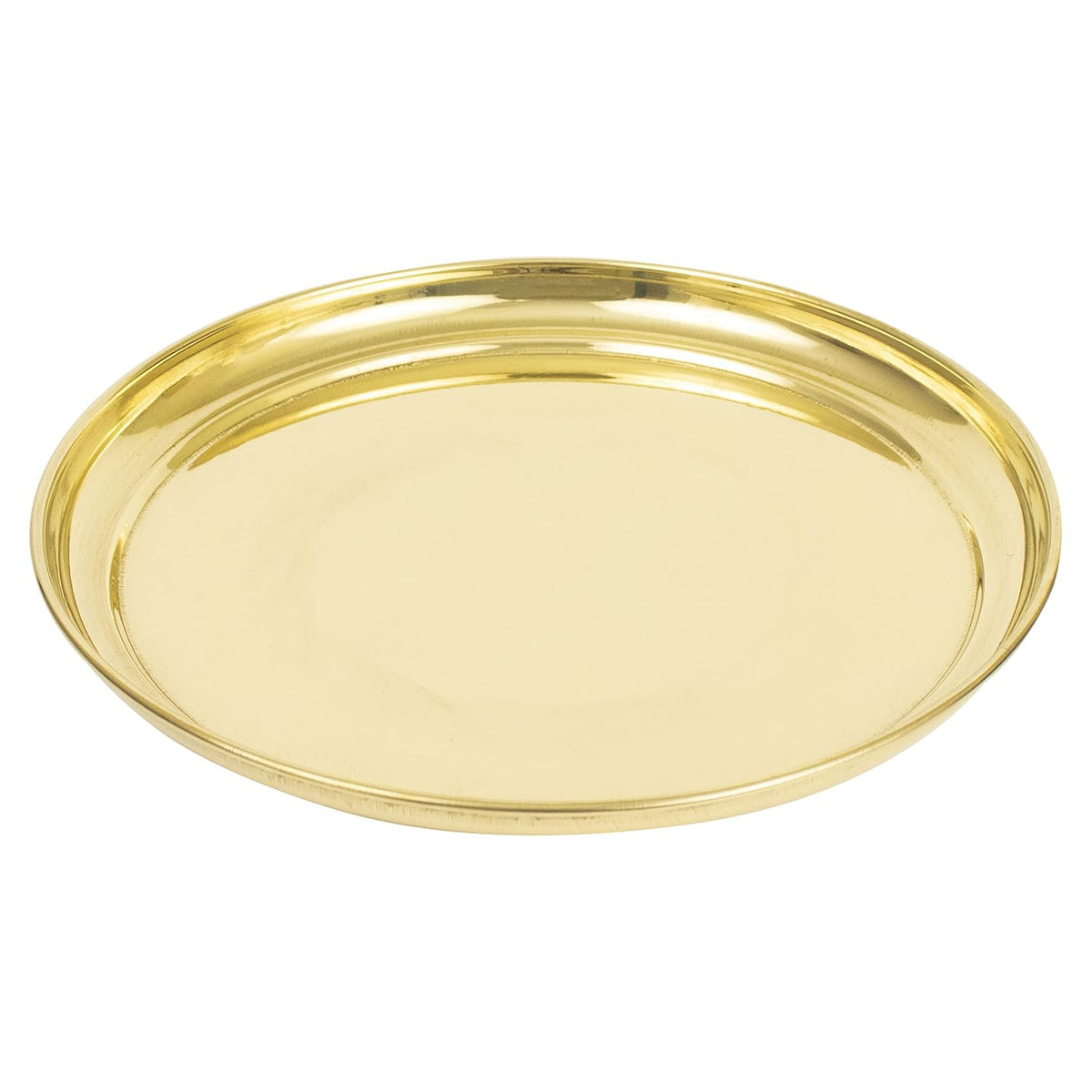 Brass Plain Puja Thali Plate for Puja