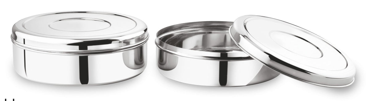 Stainless Steel Papad Dabba - Premium Quality