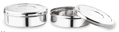 Stainless Steel Papad Dabba - Premium Quality