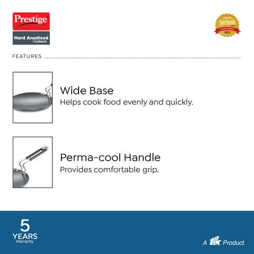 Prestige Hard Anodised Metal-Spoon Friendly Multi Tawa