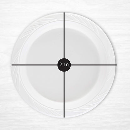 Disposable 7 Inch White Plastic Plates