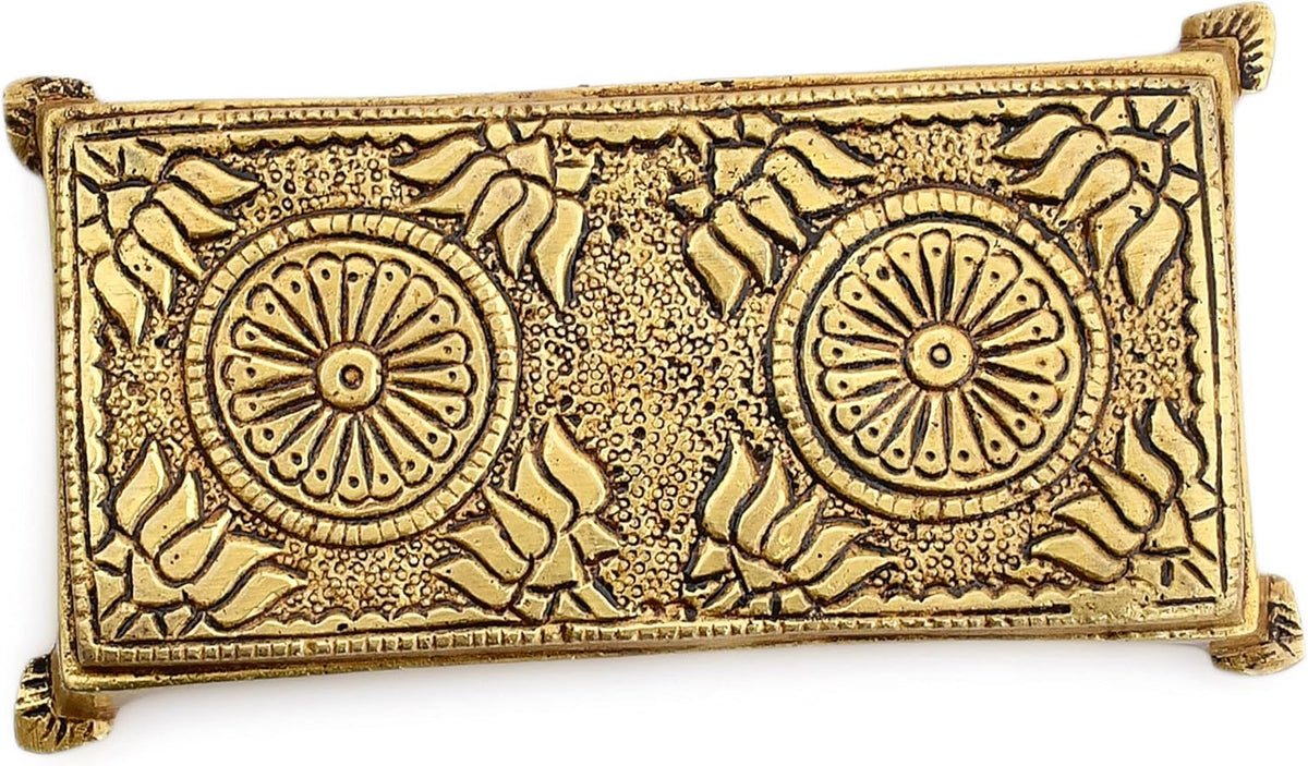 Meenakari Brass Pooja Chowki