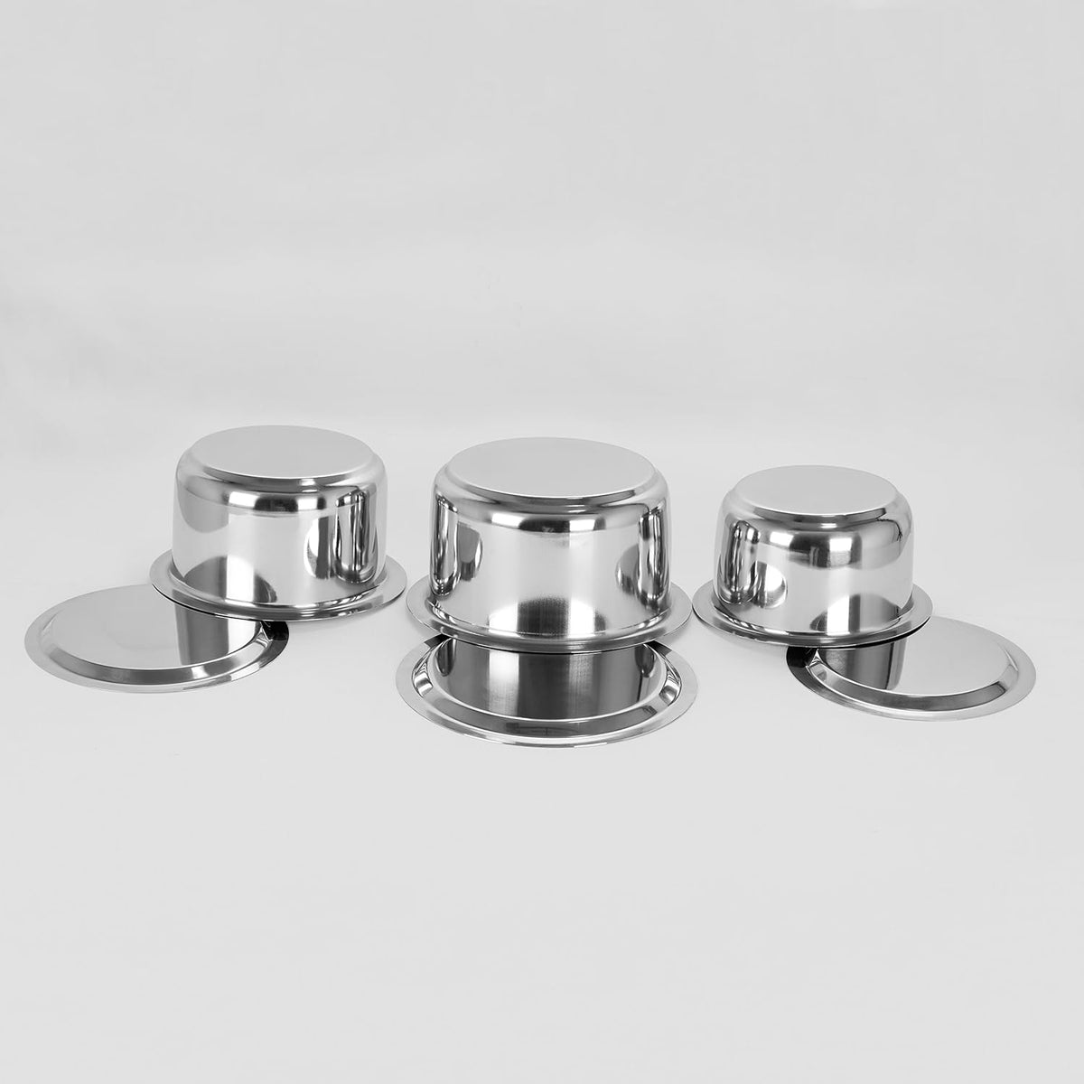 Stainless Steel Tom/Pot with Lids