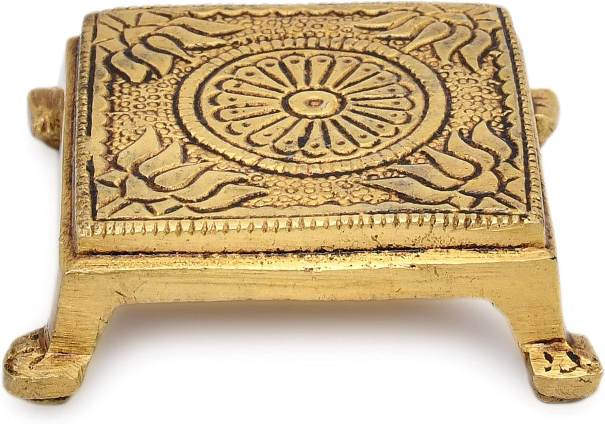 Brass Pooja Chowki Peetha (2.2")