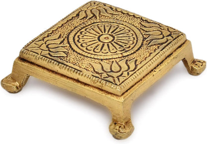 Brass Pooja Chowki Peetha (2.2")