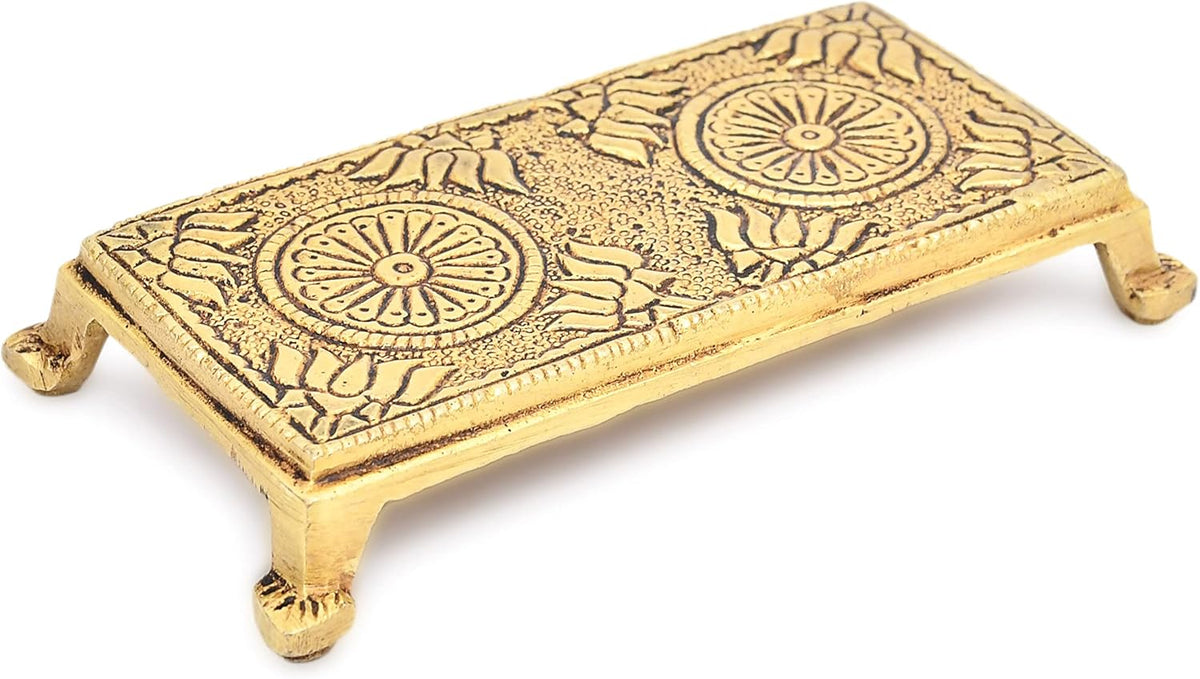 Meenakari Brass Pooja Chowki
