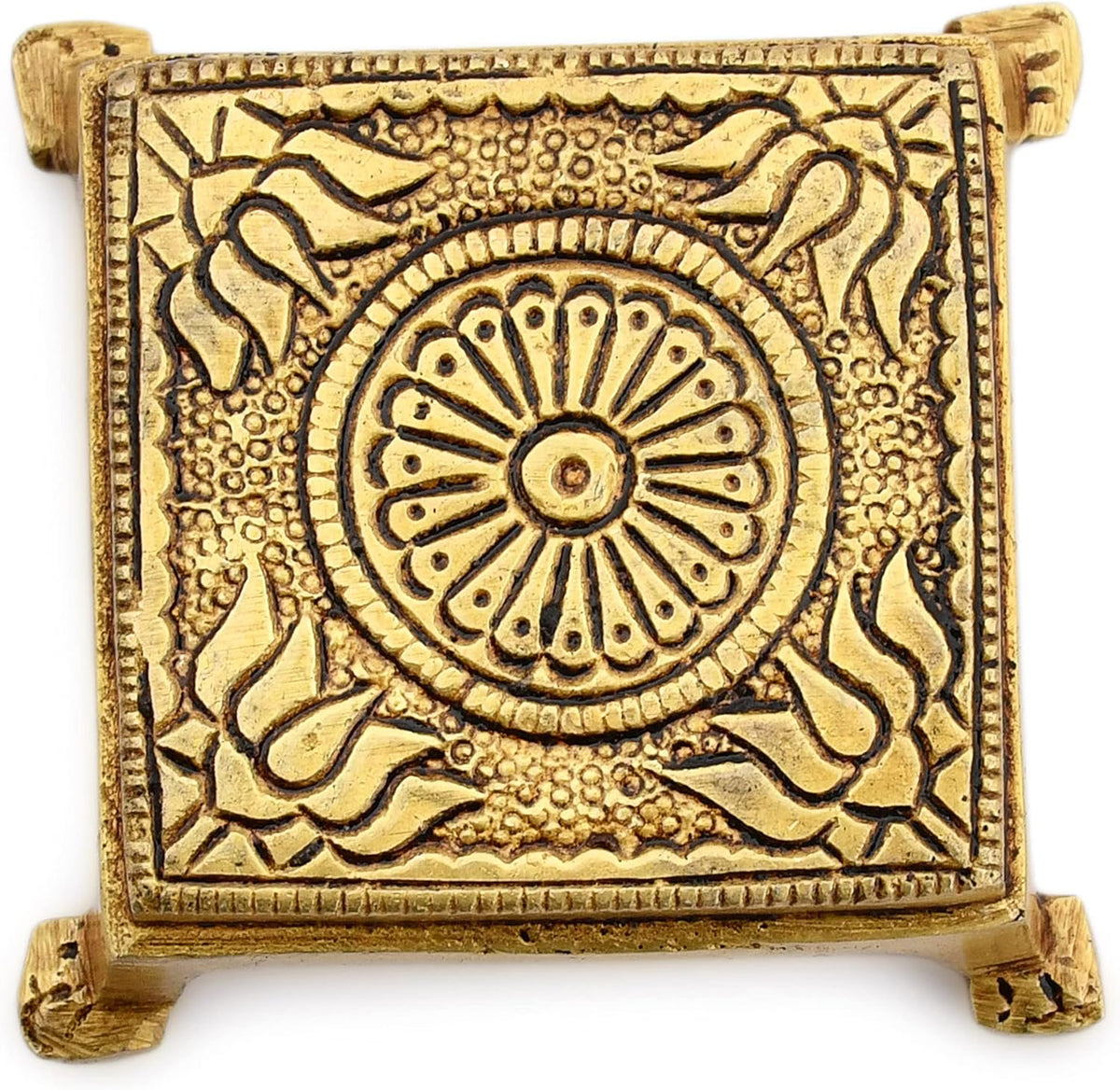 Brass Pooja Chowki Peetha (2.2")