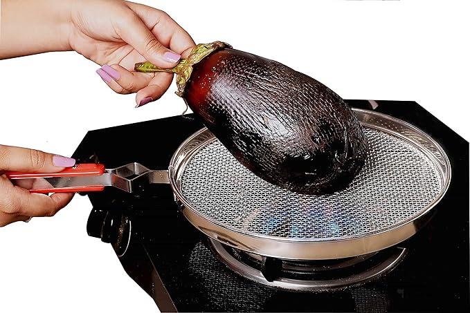 Stainless Steel Papad Jali / Wire Roaster with Handle