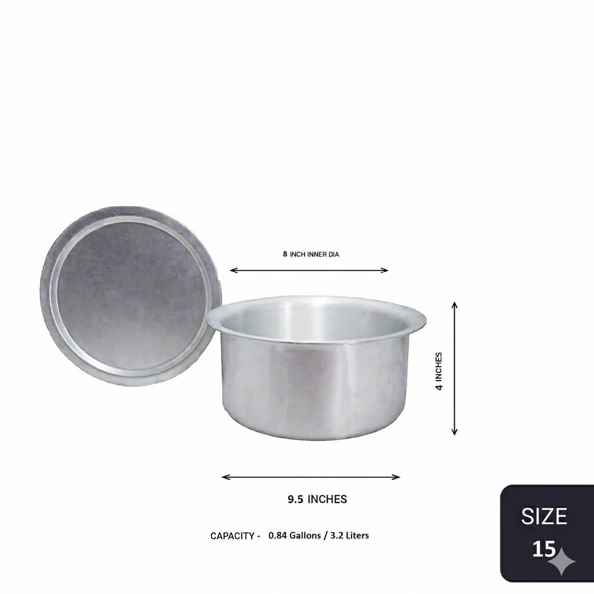 Aluminium Tom With Lid