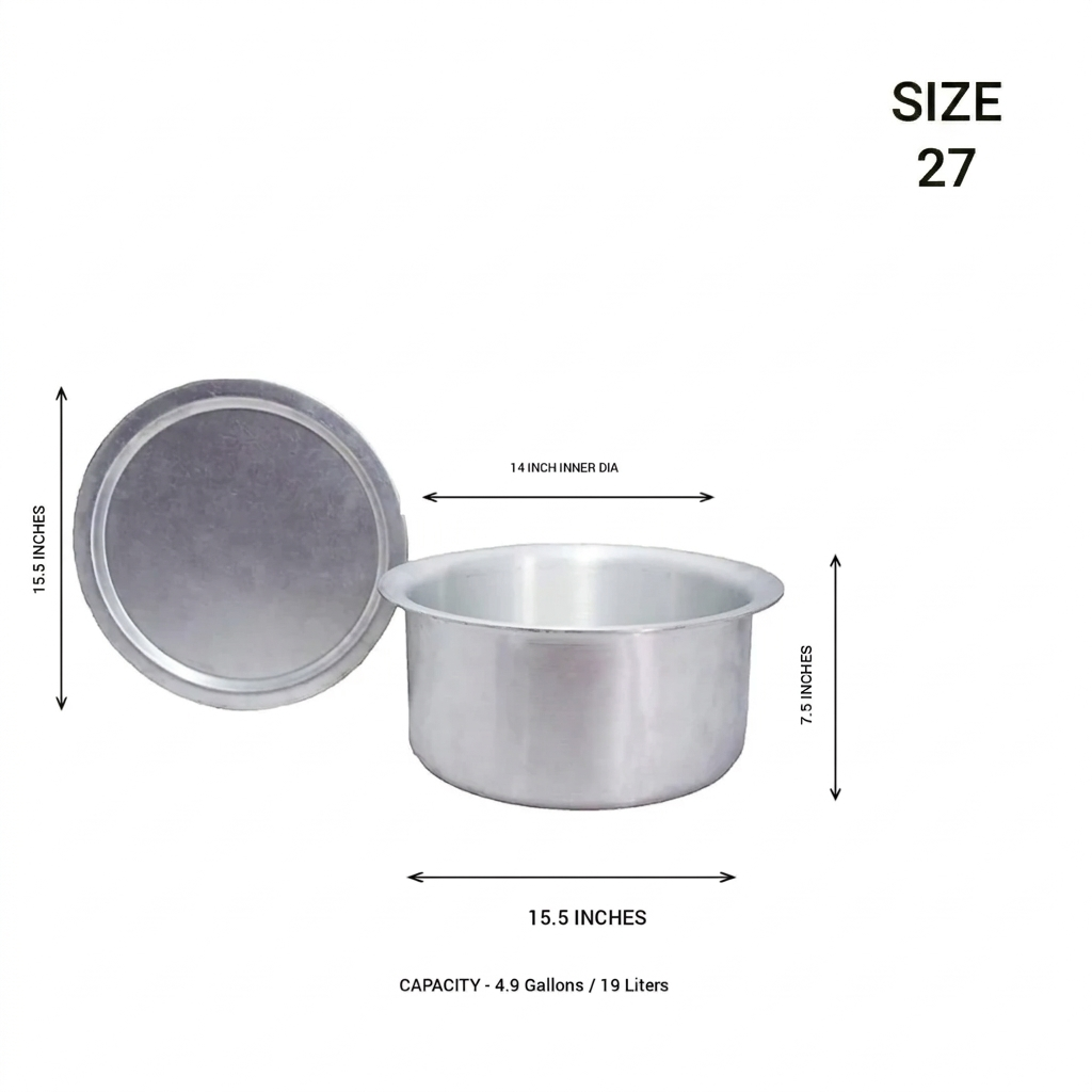 Aluminium Tom With Lid