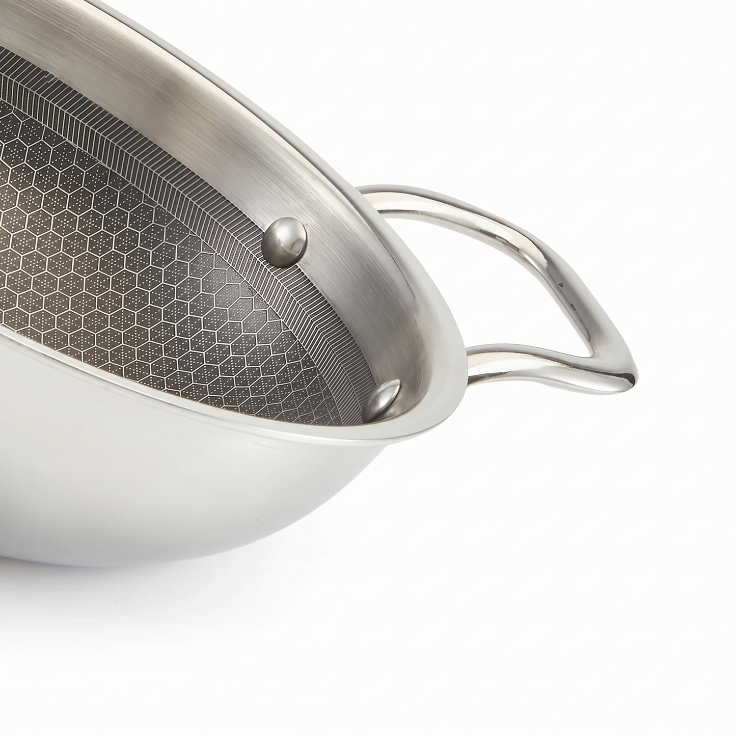 Triply Stainless Steel Honeycomb Kadai with Lid