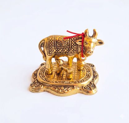 Kamdhenu Cow & Calf Idol