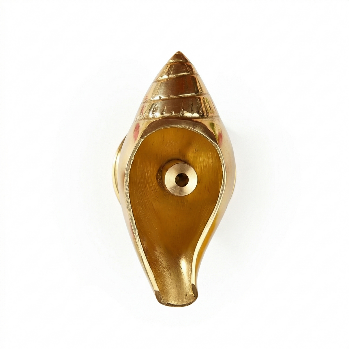 Pure Brass Akhand Diya - Shankh Shape Oil Lamp