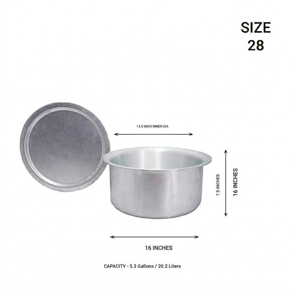 Aluminium Tom With Lid