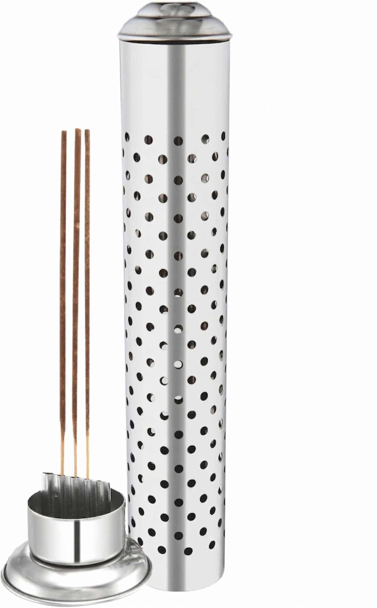 Stainless Steel Safety Agarbatti Stand with Dhoop Holder