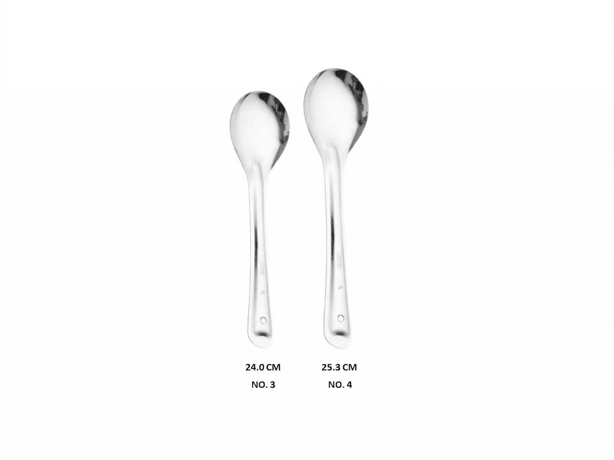 Stainless Steel Oval Chamcha
