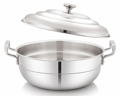 Tri-ply Stainless Steel Multi Kadai